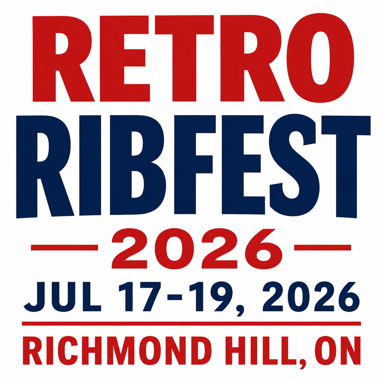 Retro Ribfest 2026 - Richmond Hill, ON