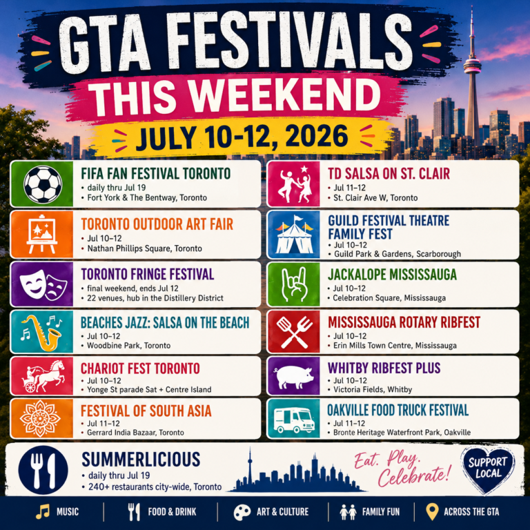 GTA Festivals This Weekend – July 10-12 2026