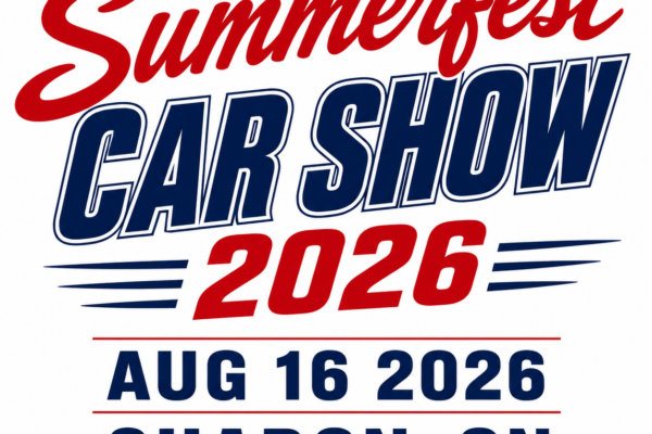 Summerfest Car Show 2026 - Sharon, ON